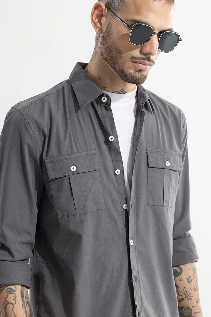 Duple Pocket Grey Shirt