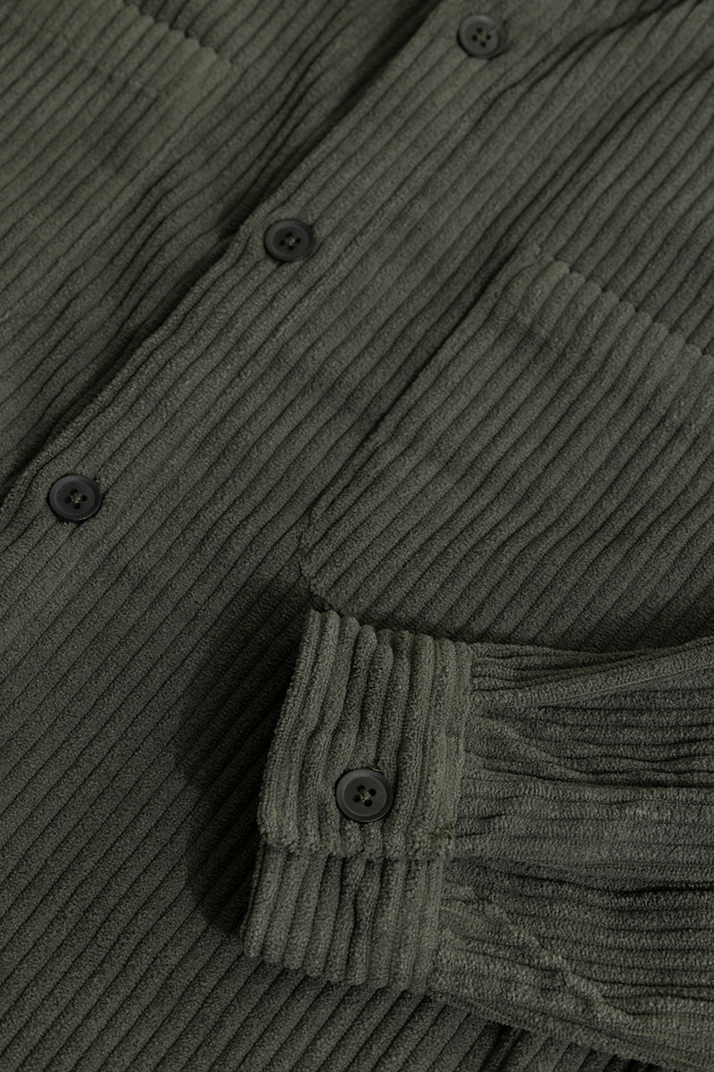 Cozy Cord Olive Shirt