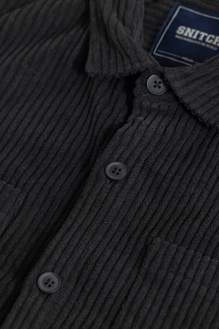 Cozy Cord Black Shirt