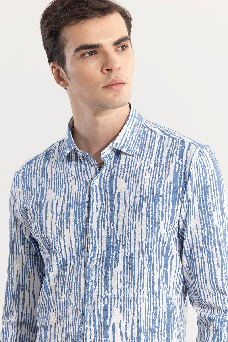 Strippy Lines Blue Shirt