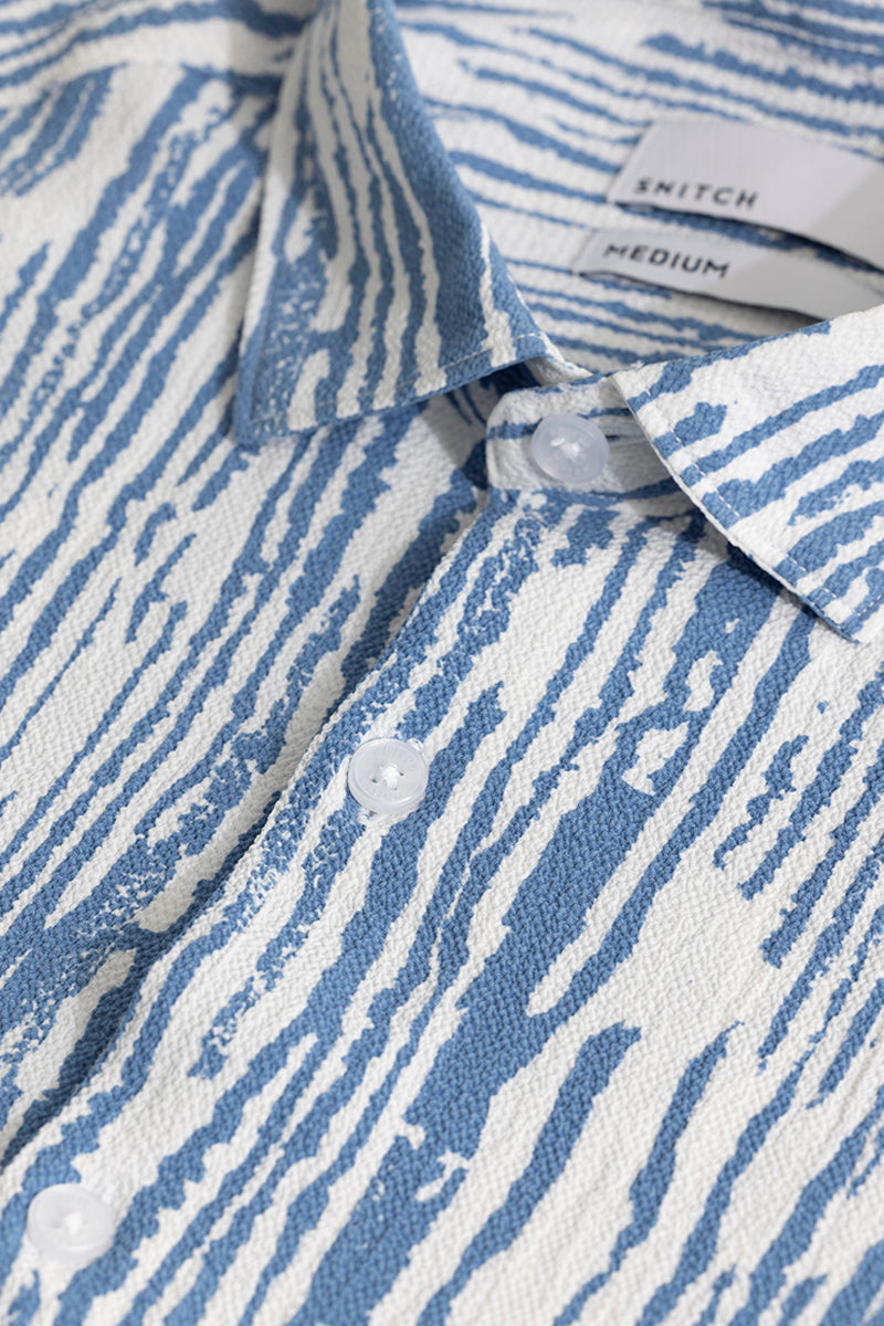 Strippy Lines Blue Shirt