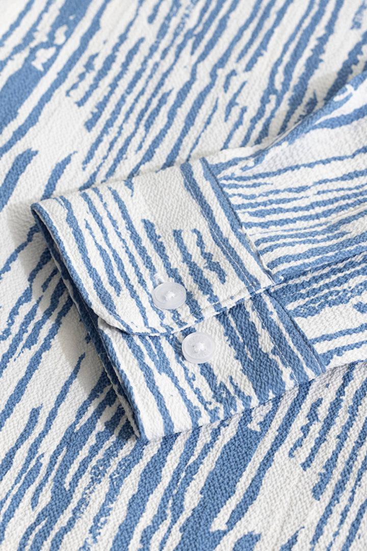 Strippy Lines Blue Shirt