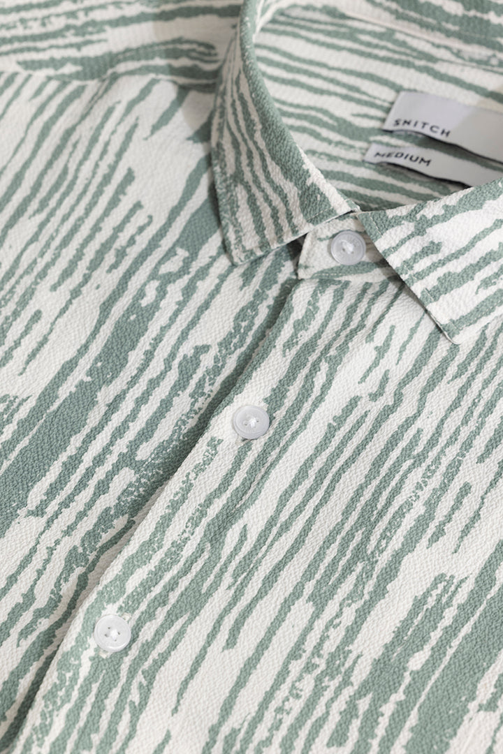 Strippy Lines Green Shirt