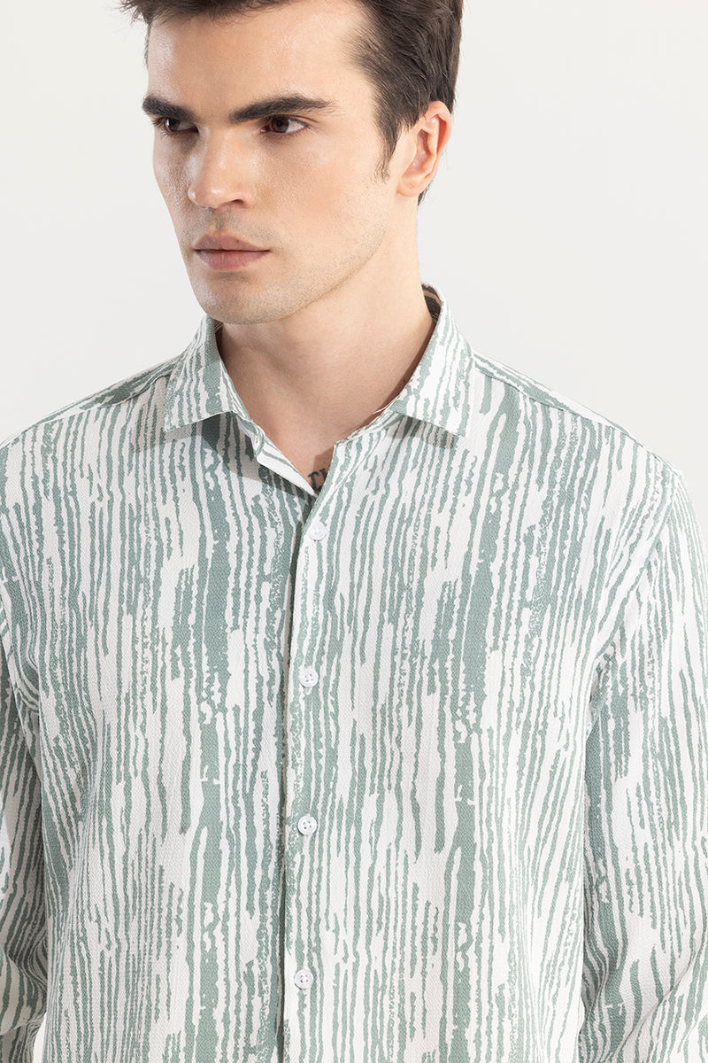 Strippy Lines Green Shirt