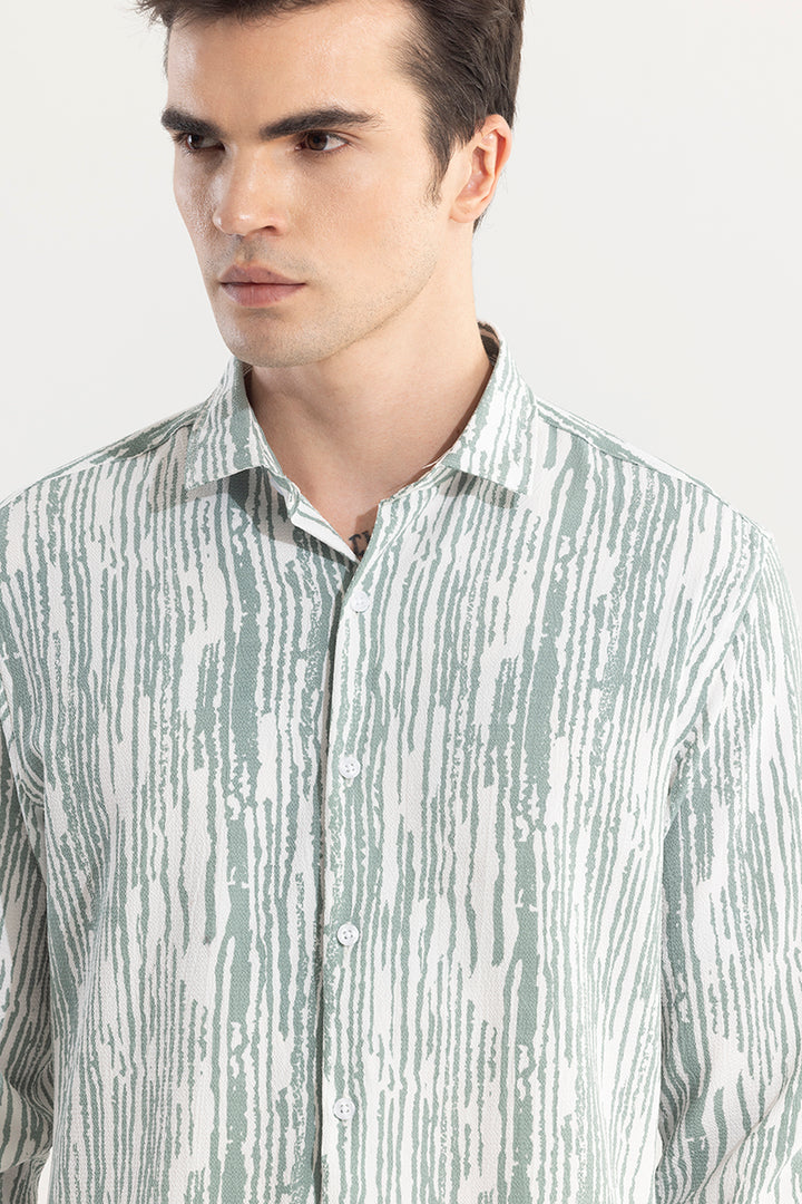 Strippy Lines Green Shirt