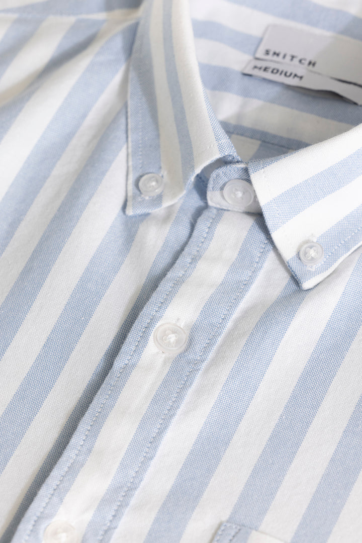 Pinstripe Blue Shirt