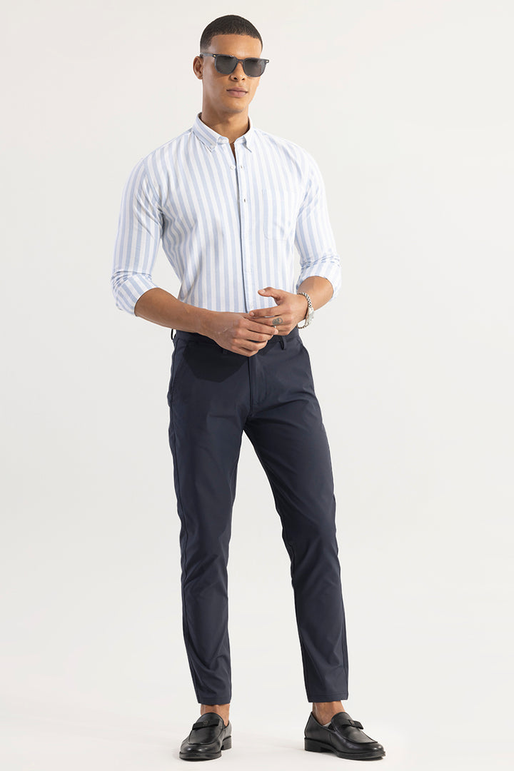 Pinstripe Blue Shirt