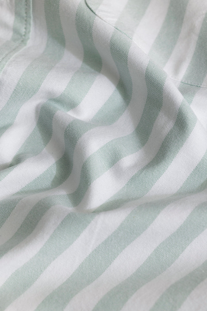 Pinstripe Green Shirt