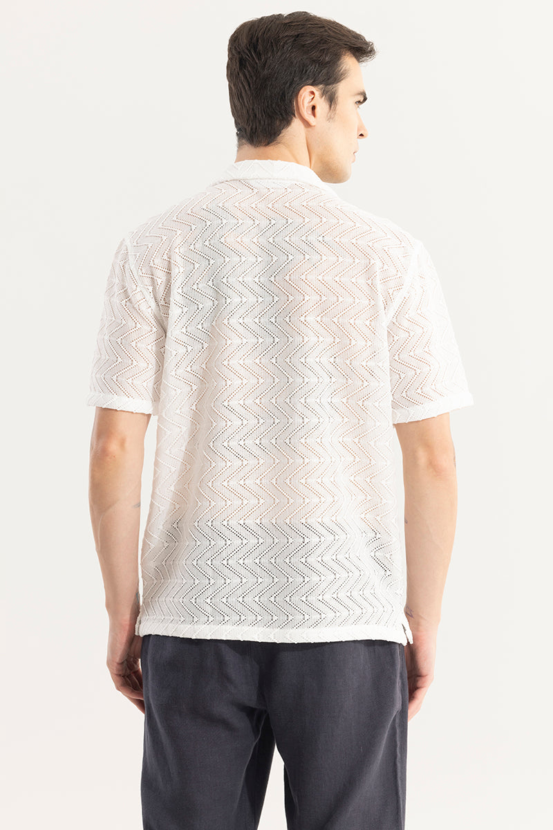 Crisscross Arrow White Hakoba Shirt