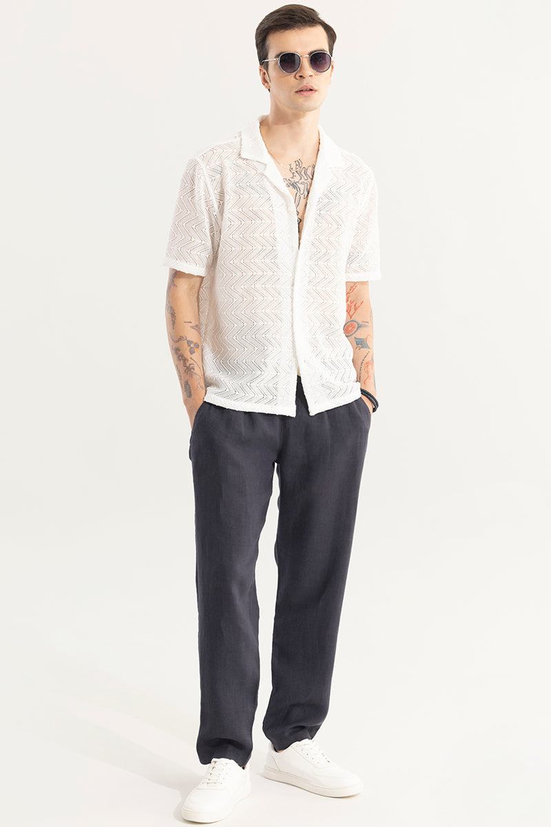 Crisscross Arrow White Hakoba Shirt