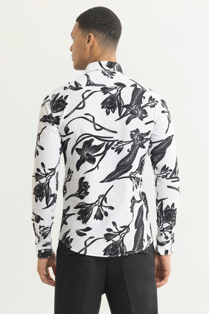 Crocus White Seersucker Shirt