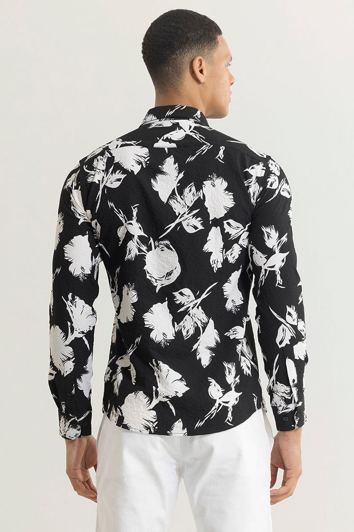 Grandiflora Black Seersucker Shirt