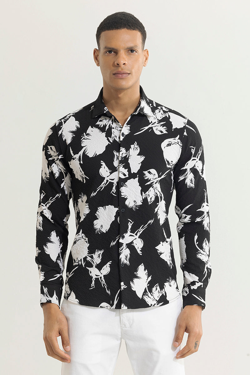 Grandiflora Black Seersucker Shirt