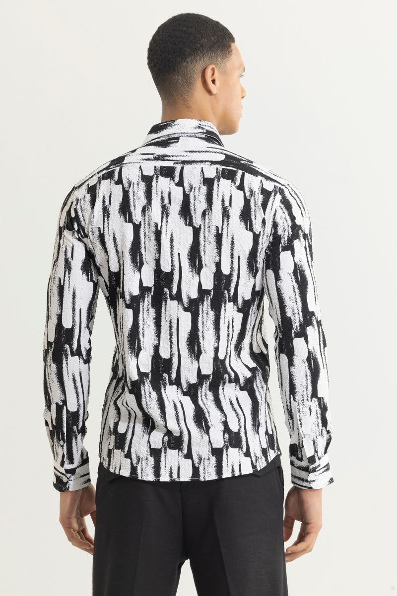 Abstractattire White Seersucker Shirt