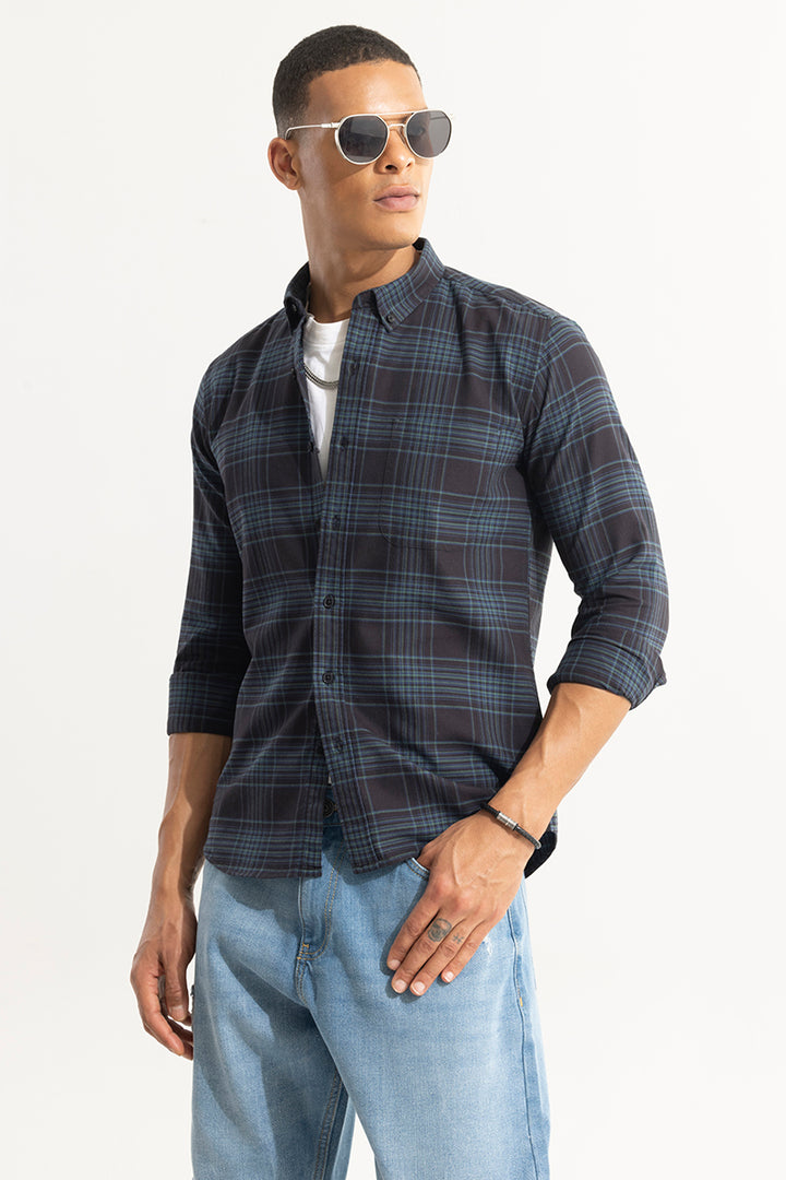 Septet Blue Checks Shirt