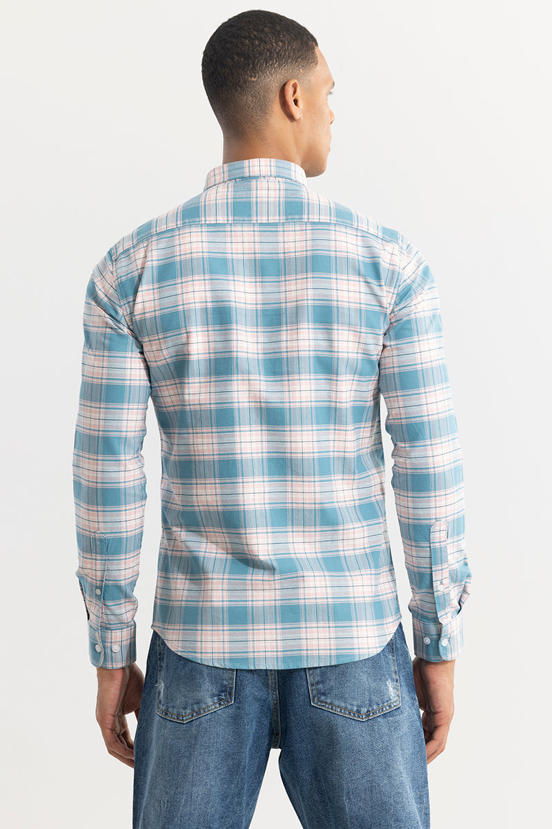 Tartan Square Blue Checks Shirt