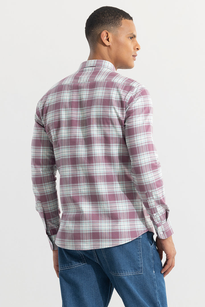 Tartan Square Mauve Checks Shirt