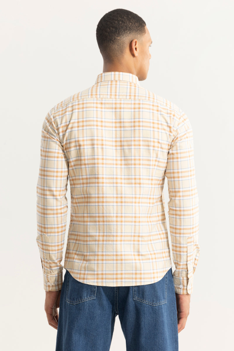 Tartan Matrix Yellow Checks Shirt