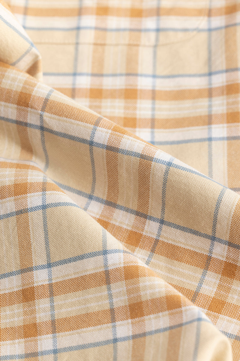 Tartan Matrix Yellow Checks Shirt