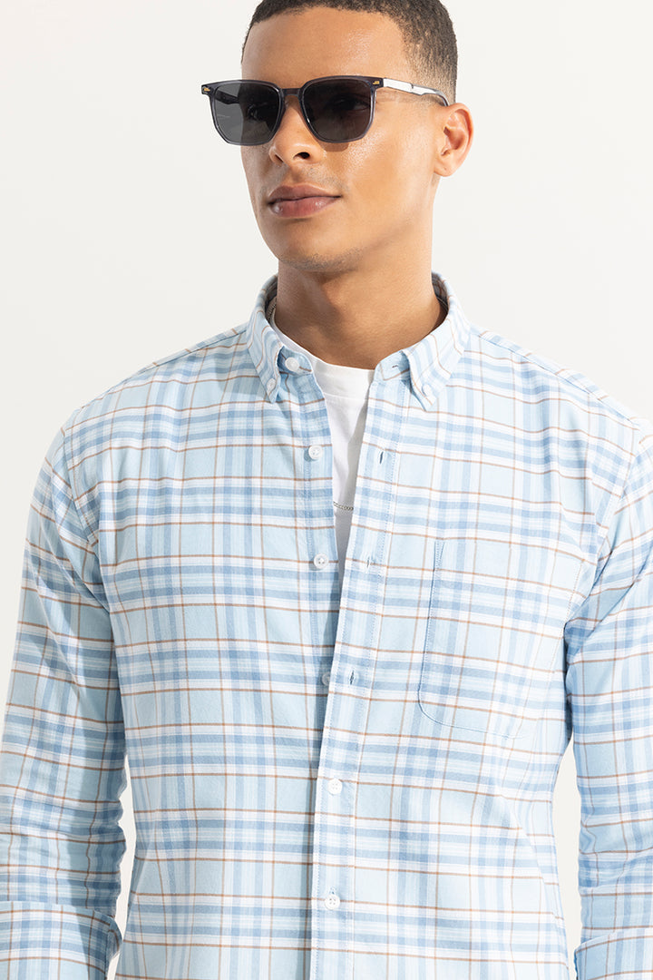 Tartan Matrix Blue Checks Shirt