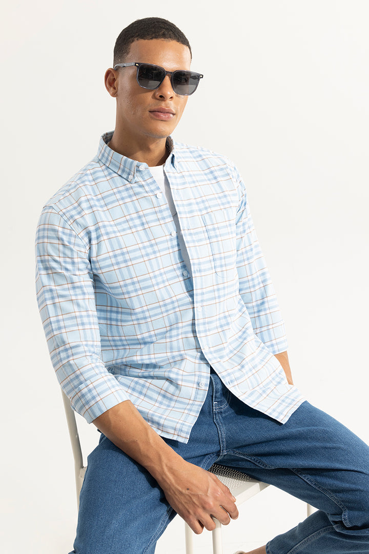 Tartan Matrix Blue Checks Shirt