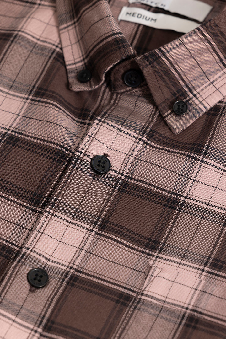 Gazing Grid Brown Checks Shirt