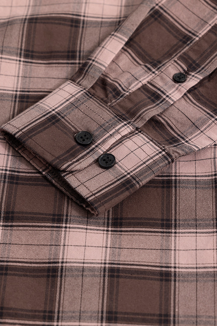 Gazing Grid Brown Checks Shirt