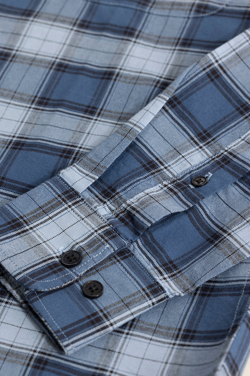 Gazing Grid Blue Checks Shirt