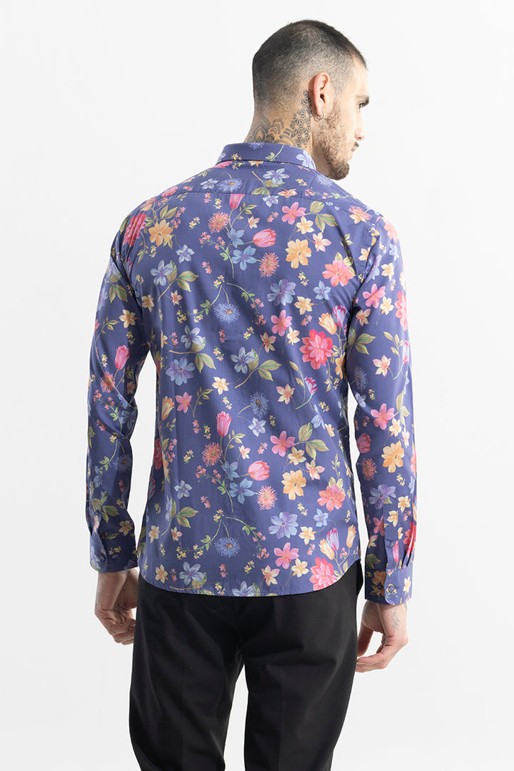 Botanic Bloom Blue Shirt