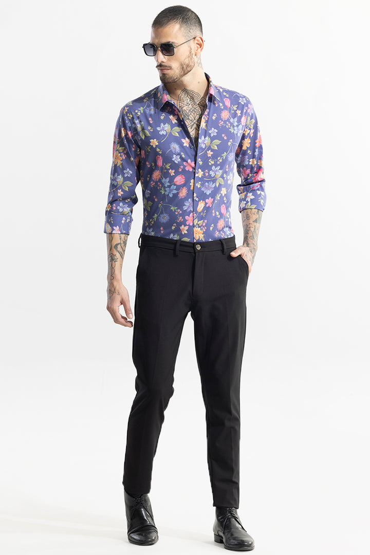 Botanic Bloom Blue Shirt