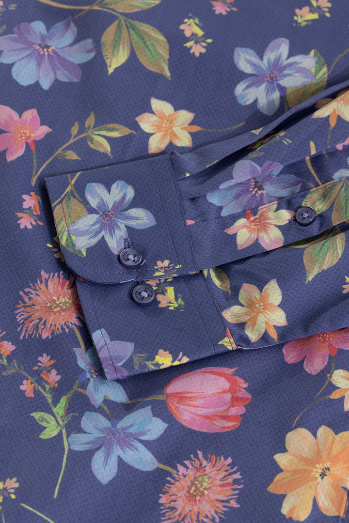 Botanic Bloom Blue Shirt