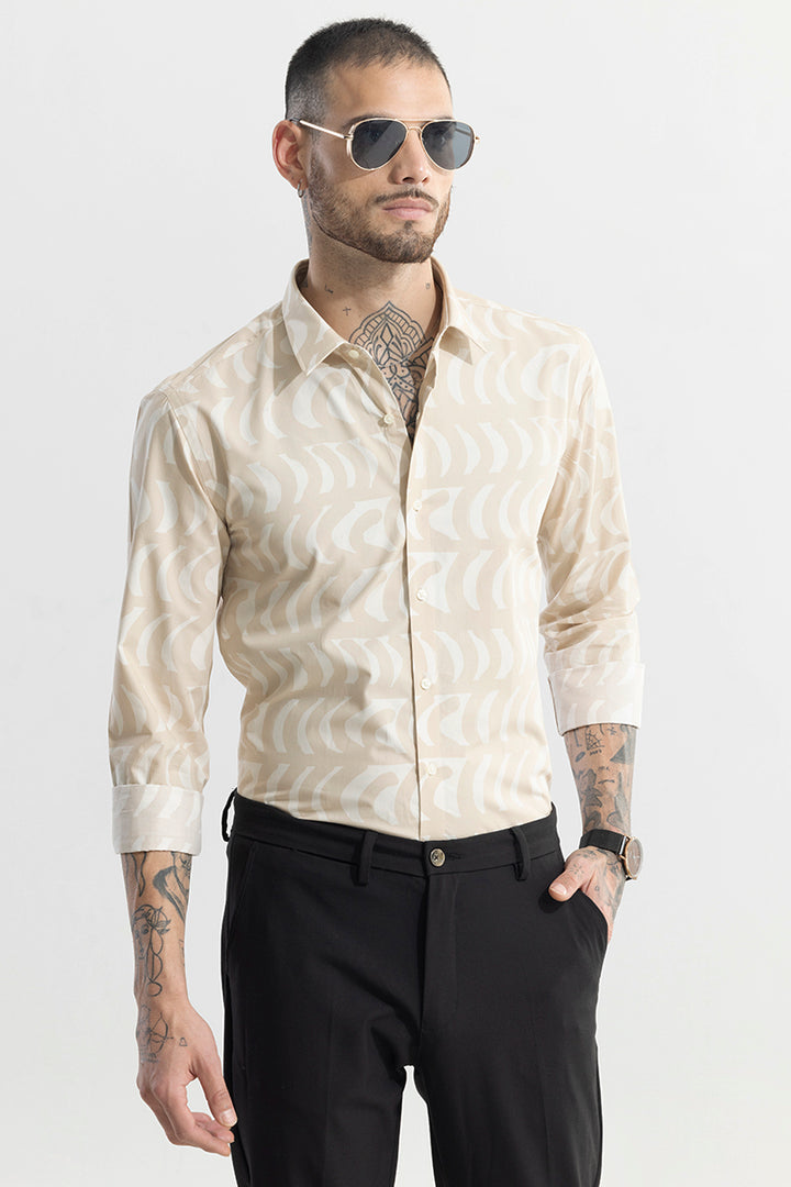 Bracket Burst Cream Shirt