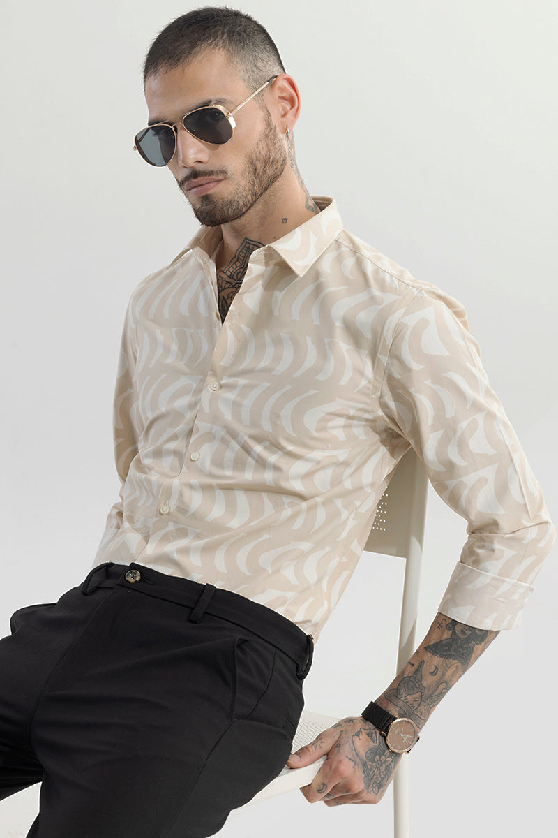 Bracket Burst Cream Shirt