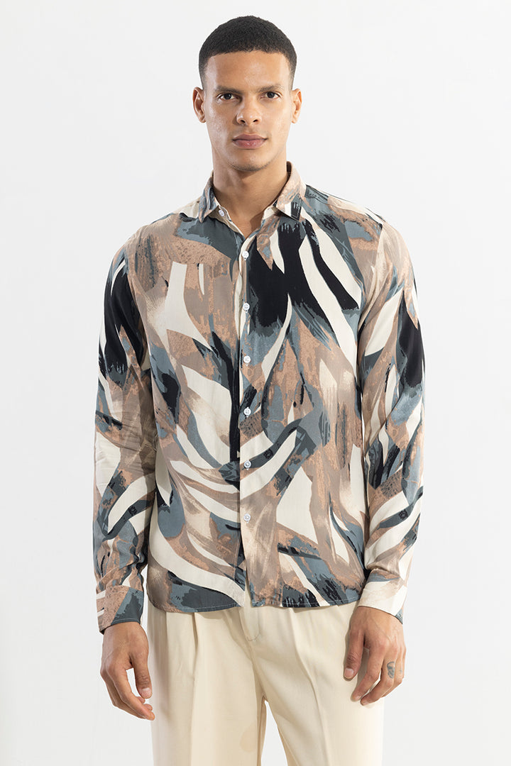 Abstracx Brown Shirt