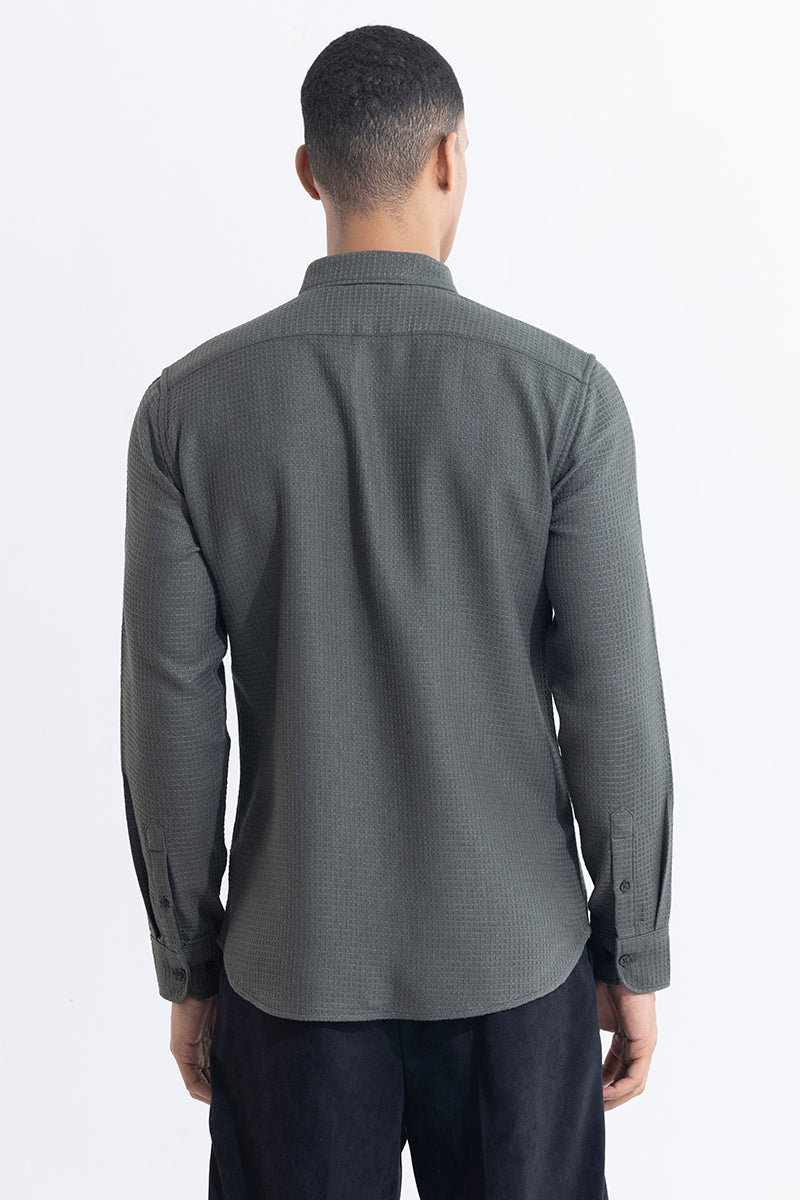 Waffle Square Elephant Grey Shirt