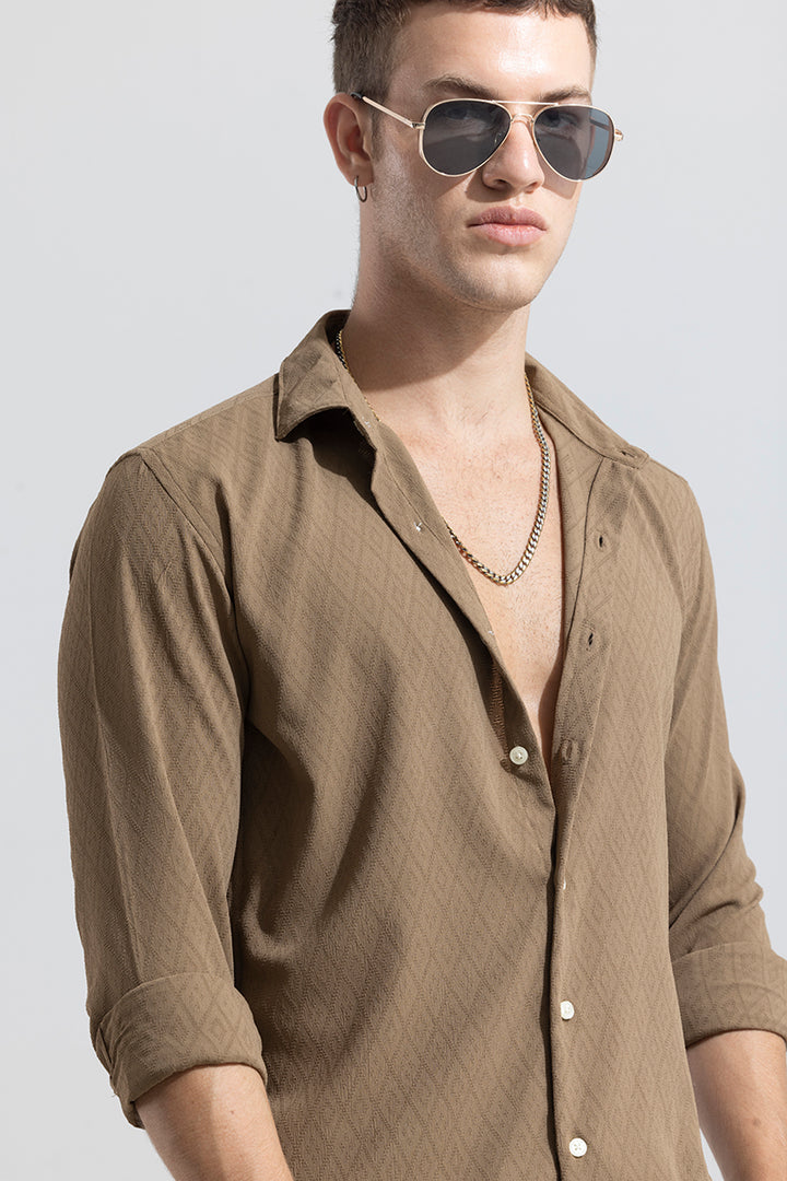 Solitaire Brown Shirt