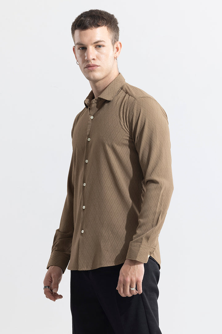 Solitaire Brown Shirt