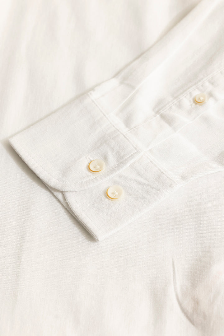 Classic Mandarin White Shirt