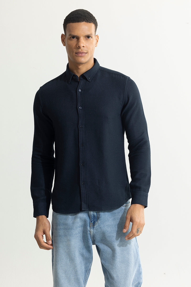 Buy Men's Sestet Navy Shirt Online | SNITCH