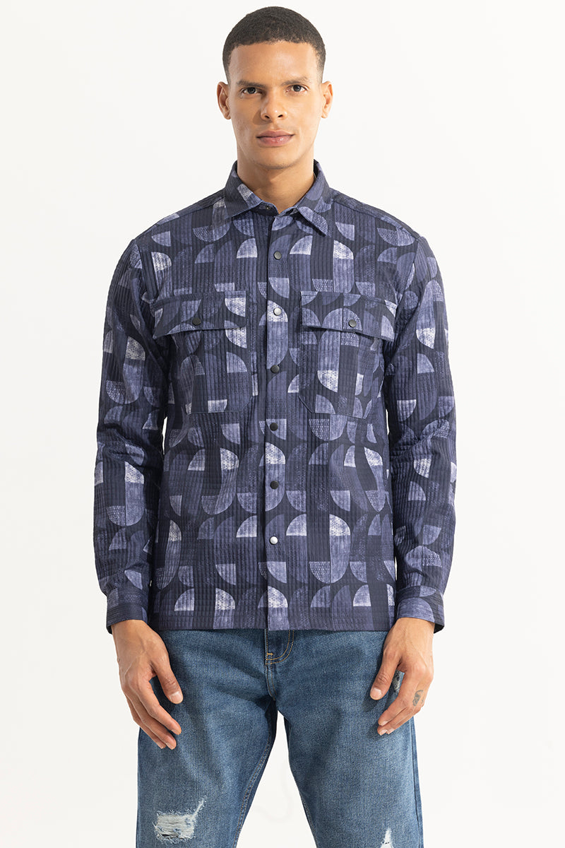 Abstractix Purple Overshirt