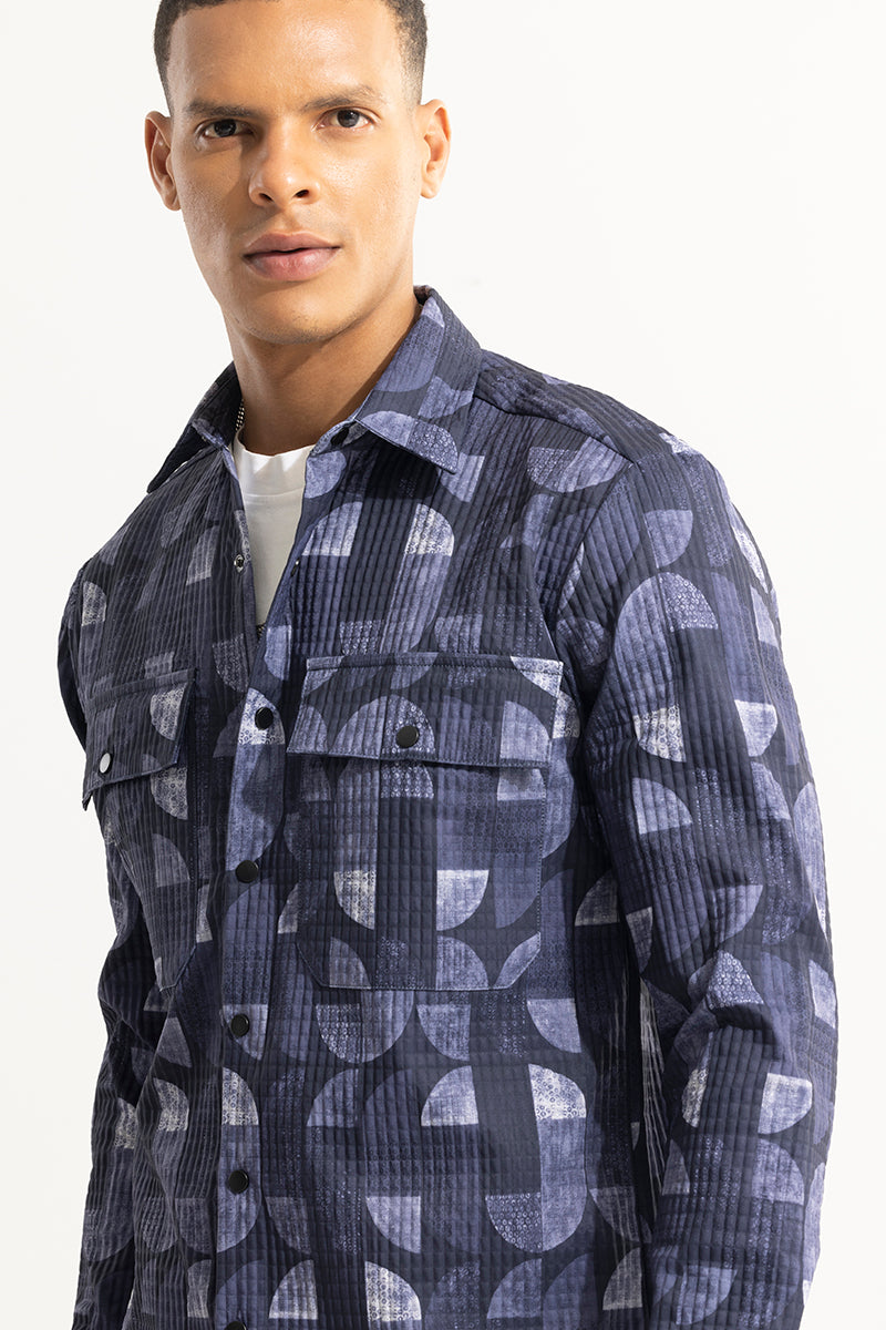 Abstractix Purple Overshirt