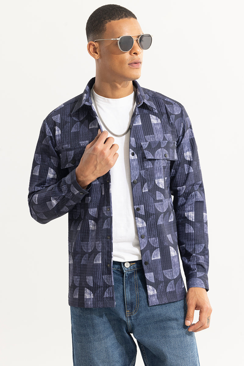 Abstractix Purple Overshirt