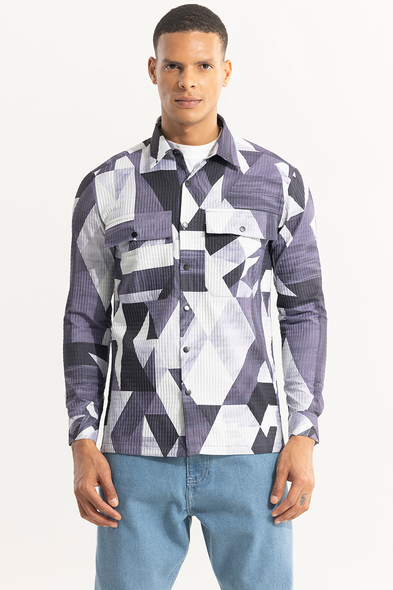 Abstractix Grey Overshirt