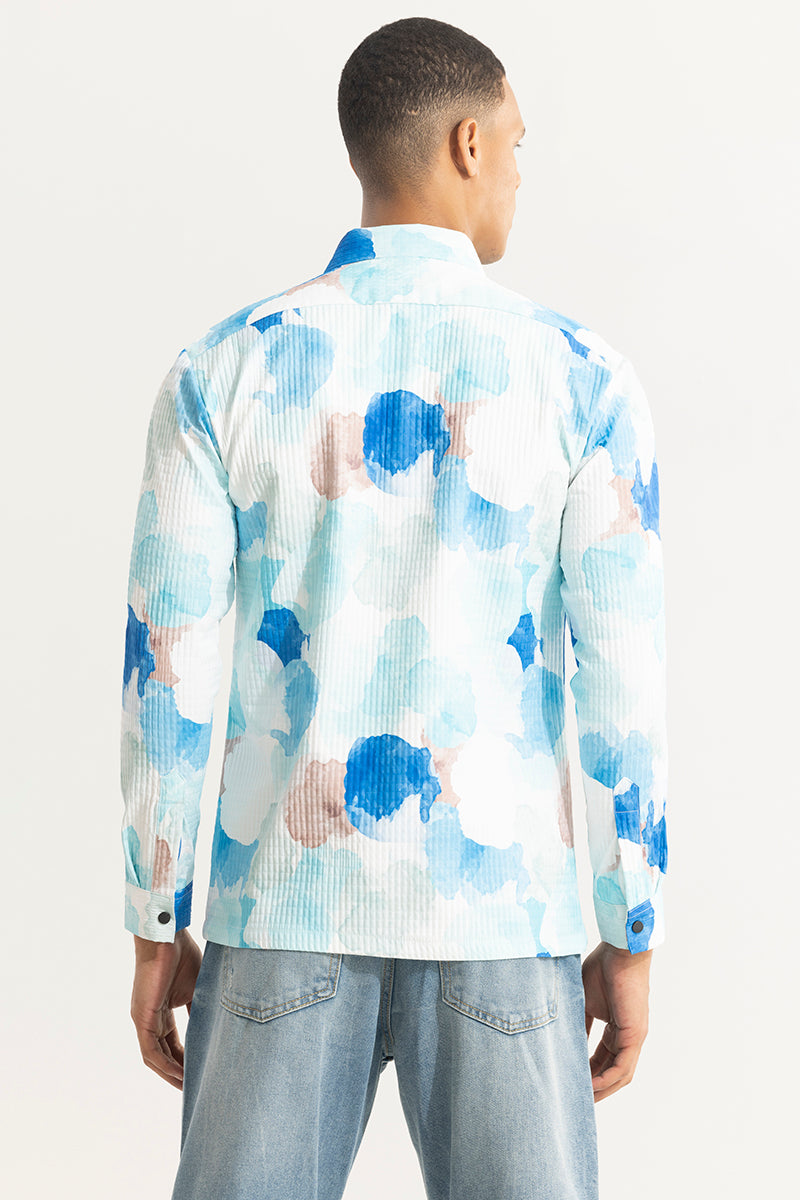 Abstractix Sky Blue Overshirt