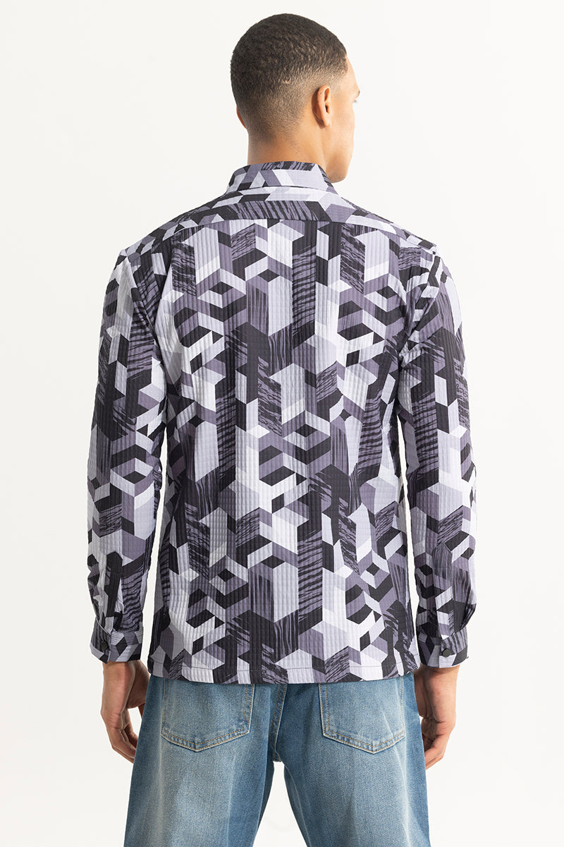 Abstractix Pebble Grey Overshirt