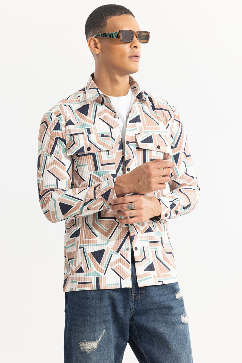 Abstractix Peach Overshirt