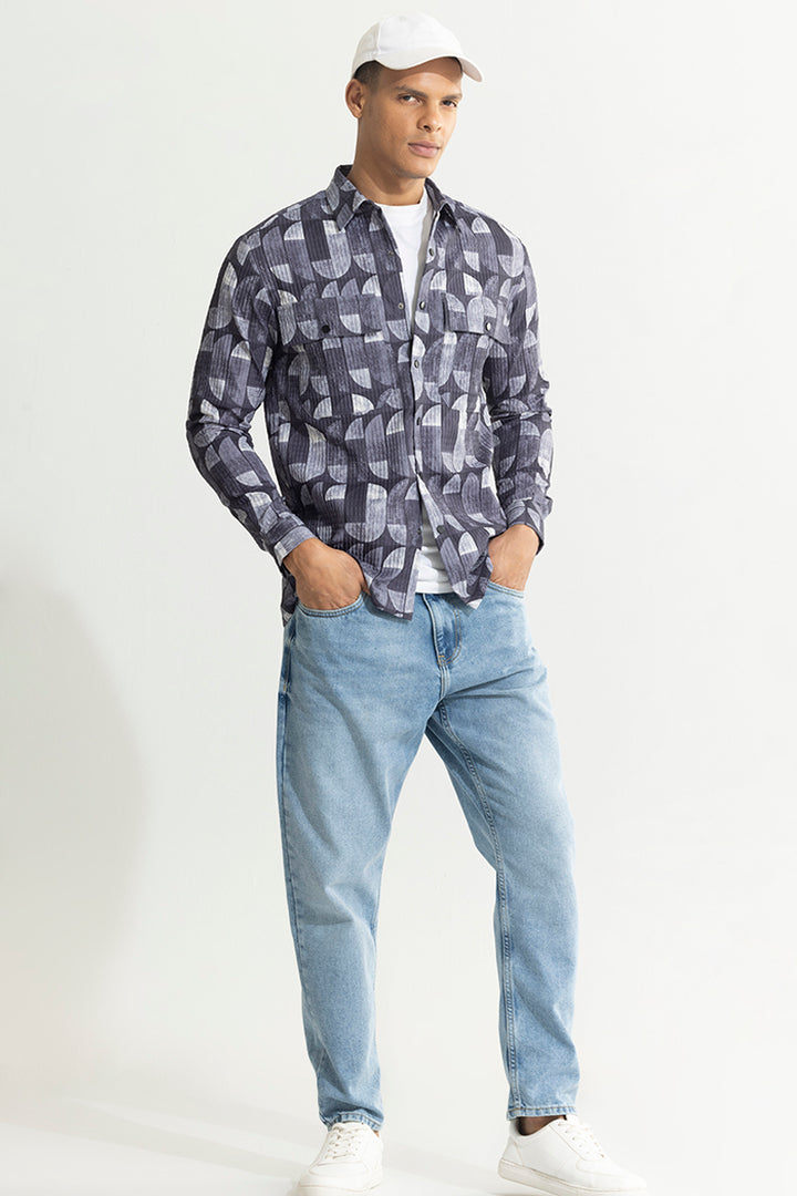 Enigmatic Ink Blue Overshirt