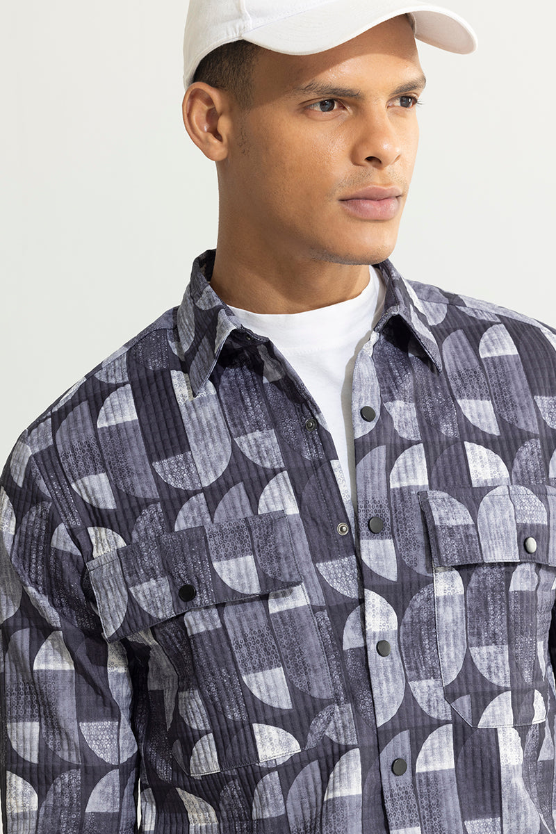 Enigmatic Ink Blue Overshirt