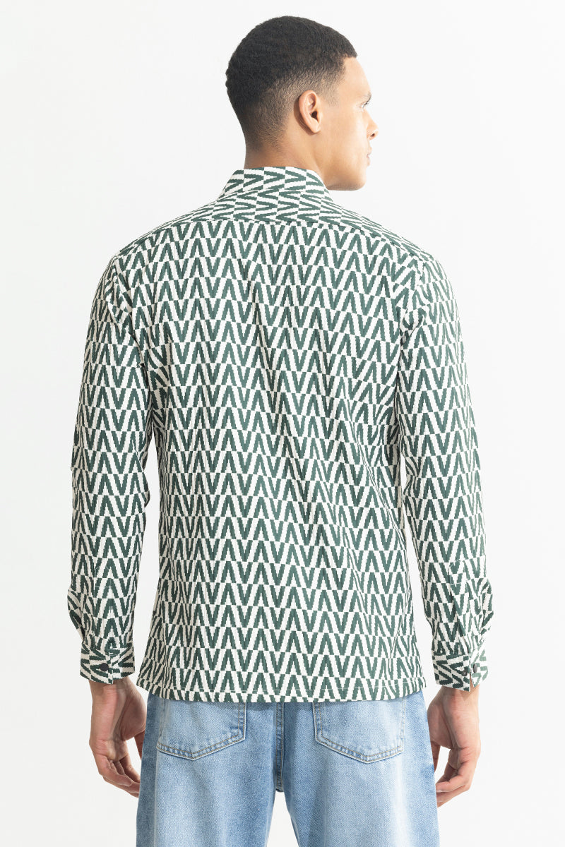 Zigzag Zeal Green Overshirt