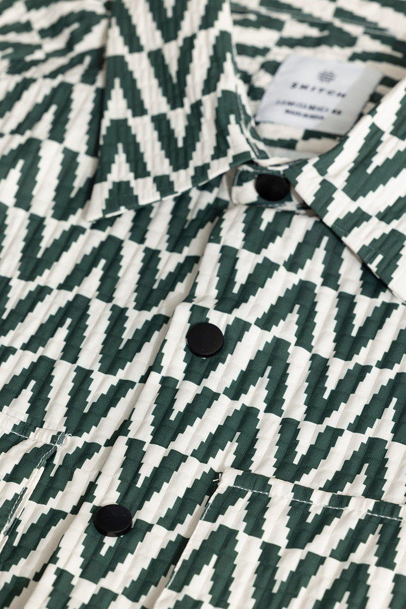 Zigzag Zeal Green Overshirt